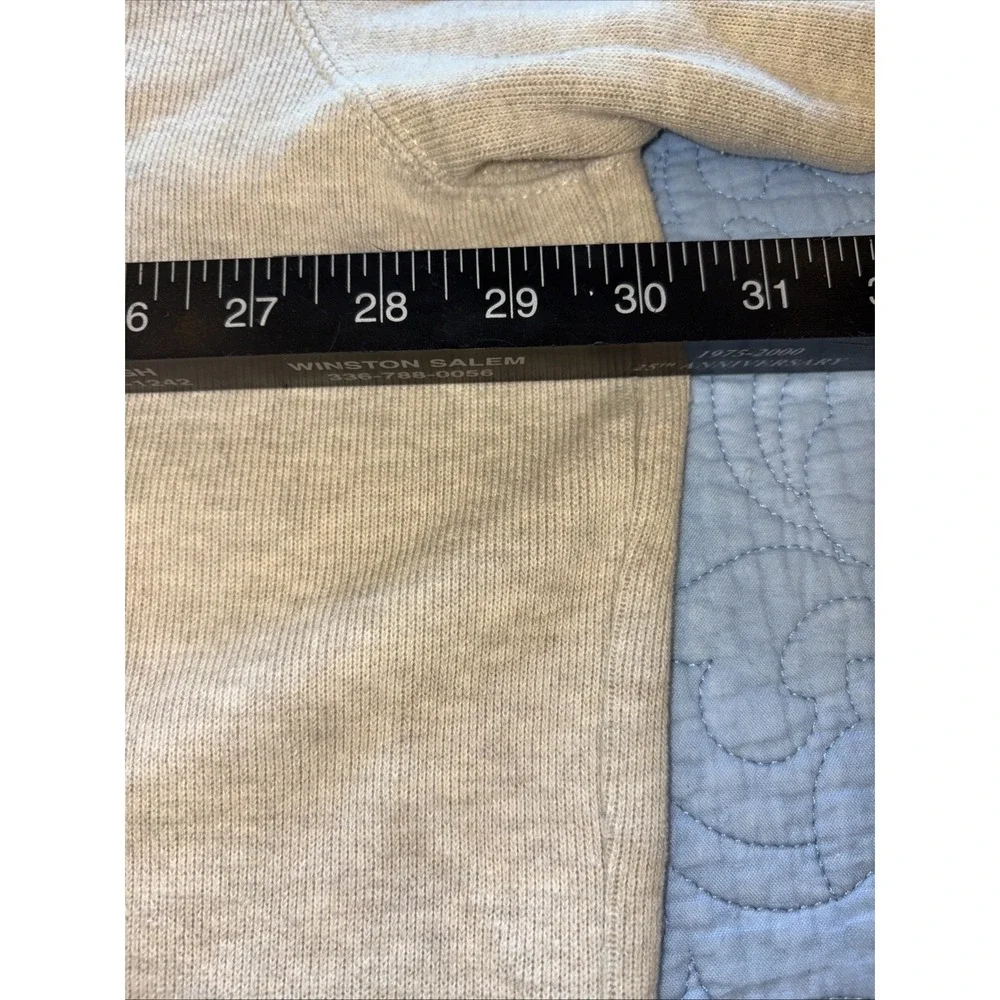 Polo Ralph Lauren Sweater Mens 2XB Beige Estate-Rib 1/4 Zip Pullover Casual Cozy